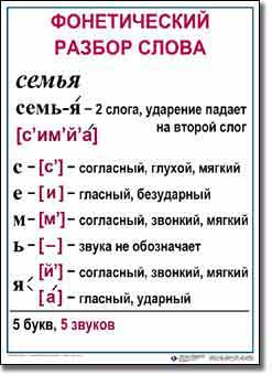 морфологический разбор слова разбор